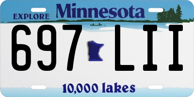 MN license plate 697LII