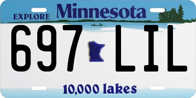 MN license plate 697LIL