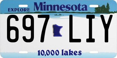 MN license plate 697LIY