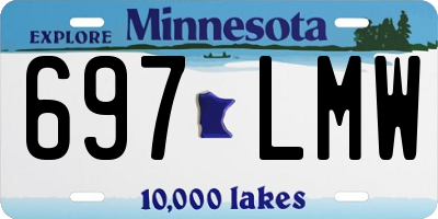 MN license plate 697LMW