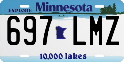 MN license plate 697LMZ