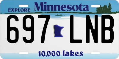 MN license plate 697LNB