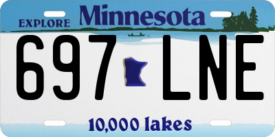 MN license plate 697LNE