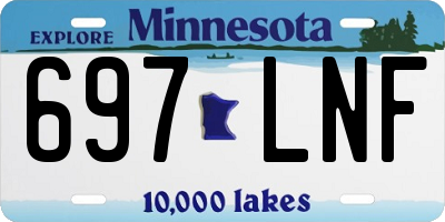 MN license plate 697LNF