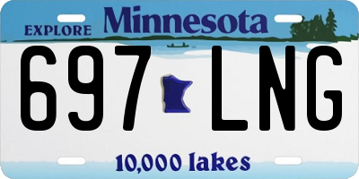 MN license plate 697LNG