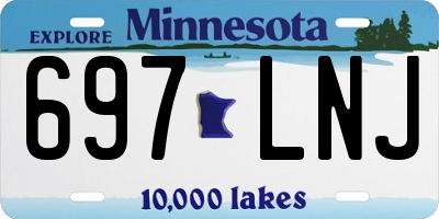 MN license plate 697LNJ