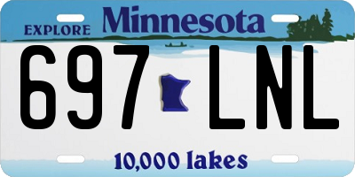 MN license plate 697LNL