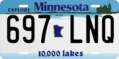 MN license plate 697LNQ