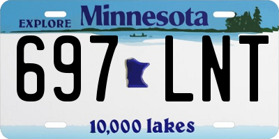 MN license plate 697LNT