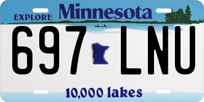 MN license plate 697LNU