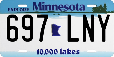 MN license plate 697LNY