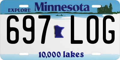 MN license plate 697LOG