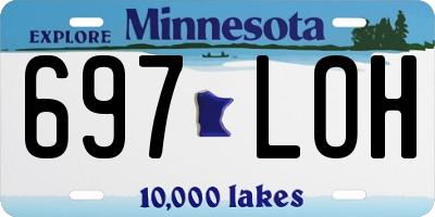 MN license plate 697LOH