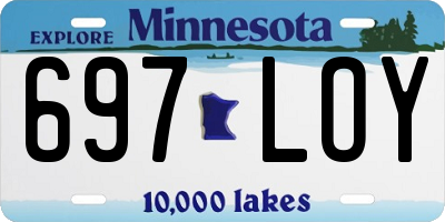 MN license plate 697LOY