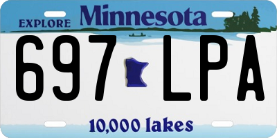 MN license plate 697LPA