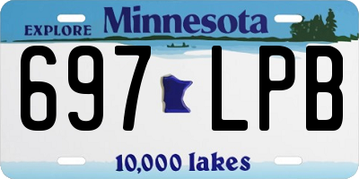MN license plate 697LPB