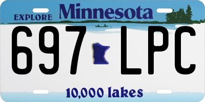 MN license plate 697LPC