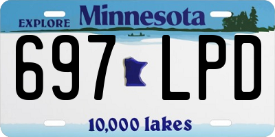 MN license plate 697LPD
