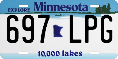 MN license plate 697LPG