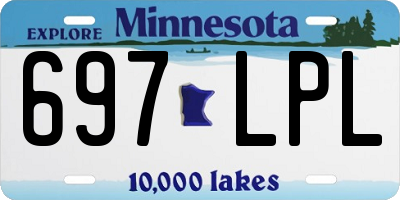 MN license plate 697LPL