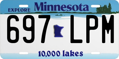 MN license plate 697LPM