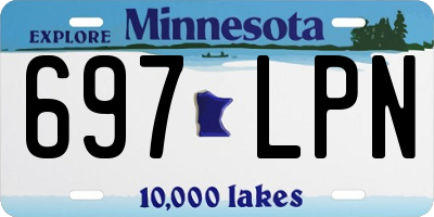 MN license plate 697LPN