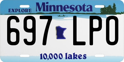 MN license plate 697LPO