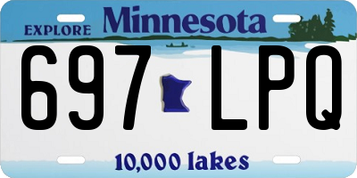 MN license plate 697LPQ