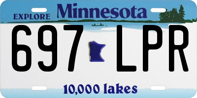 MN license plate 697LPR
