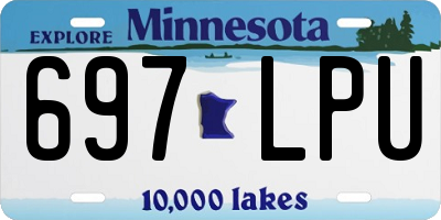 MN license plate 697LPU