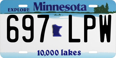 MN license plate 697LPW