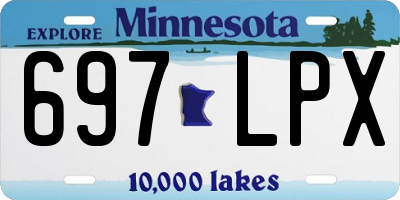 MN license plate 697LPX