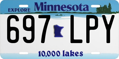 MN license plate 697LPY