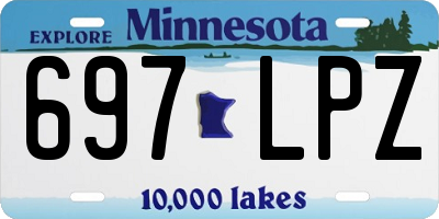 MN license plate 697LPZ
