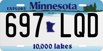 MN license plate 697LQD