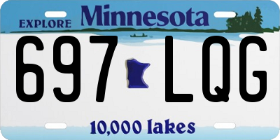 MN license plate 697LQG