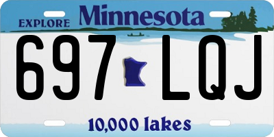 MN license plate 697LQJ