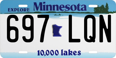 MN license plate 697LQN