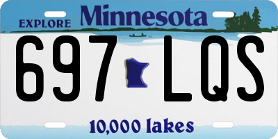 MN license plate 697LQS