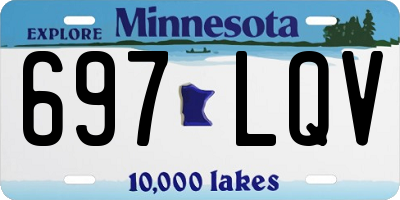 MN license plate 697LQV