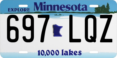 MN license plate 697LQZ
