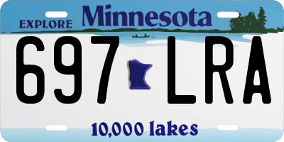 MN license plate 697LRA