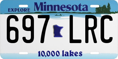 MN license plate 697LRC