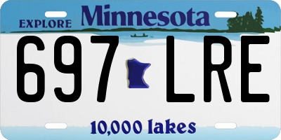 MN license plate 697LRE