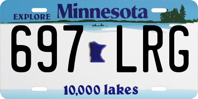MN license plate 697LRG