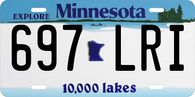 MN license plate 697LRI