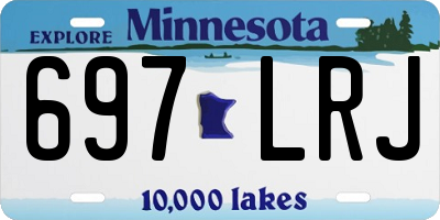 MN license plate 697LRJ