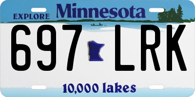 MN license plate 697LRK
