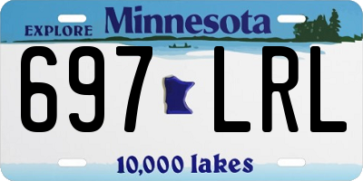 MN license plate 697LRL