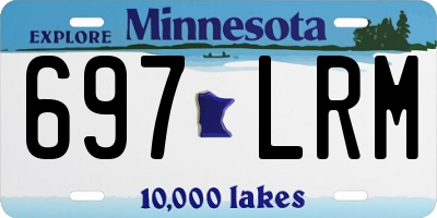 MN license plate 697LRM